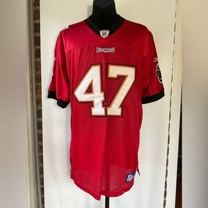 Vintage Reebok Tampa Bay Buccaneers John Lynch #47 Stitched Jersey Size 54